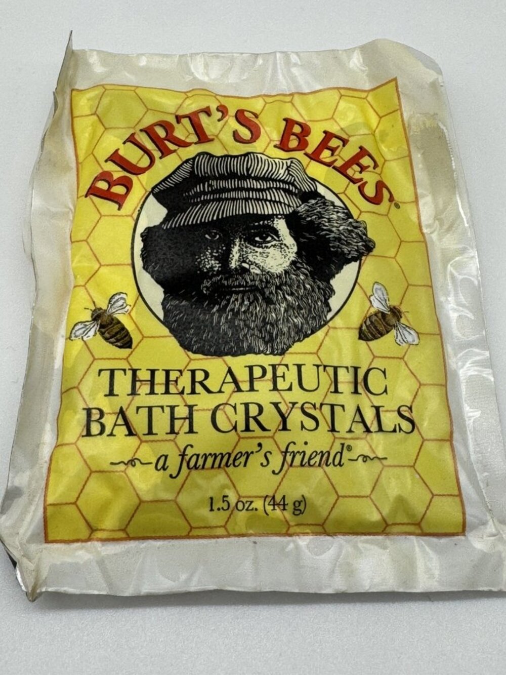 New Sealed Burt's Bees Therapeutic Bath Crystals 1.5 oz Single Use Packet